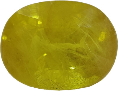 VISVESA Pukhraj, Guru, Ratti 9.52/Carats 8.66, Lab Certified Good Quality Bangkok Natural Yellow Sapphire Loose Gemstone. Stone Sapphire Ring