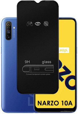 INSTYLE Edge To Edge Tempered Glass for Realme Narzo 10A(Pack of 1)