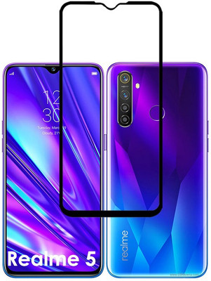 LILLIPUT Edge To Edge Tempered Glass for Realme 5(Pack of 1)