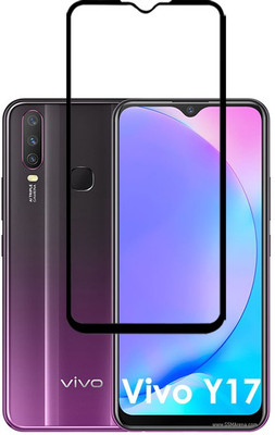 ASMANTIC Edge To Edge Tempered Glass for Vivo Y17(Pack of 1)