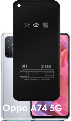 ASMANTIC Edge To Edge Tempered Glass for Oppo A74 5G(Pack of 1)