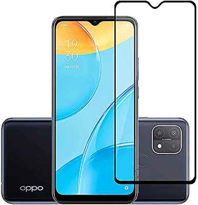 ASMANTIC Edge To Edge Tempered Glass for Oppo A15(Pack of 1)