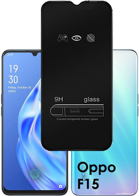 ASMANTIC Edge To Edge Tempered Glass for Oppo F15(Pack of 1)