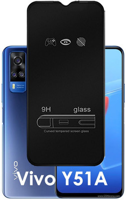 ASMANTIC Edge To Edge Tempered Glass for Vivo Y51a(Pack of 1)