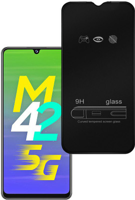 ASMANTIC Edge To Edge Tempered Glass for Samsung Galaxy M42 5G(Pack of 1)