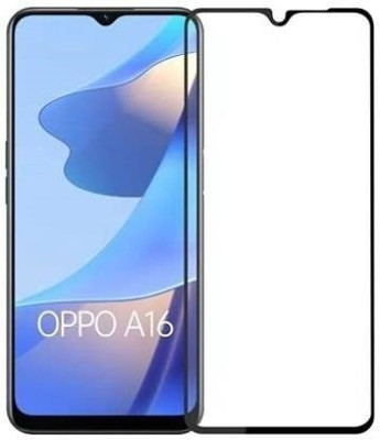 LIKEDESIGN Edge To Edge Tempered Glass for OPPO A16(Pack of 1)
