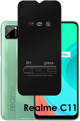 LILLIPUT Edge To Edge Tempered Glass for Realme C11(Pack of 1)
