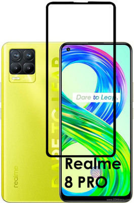 ASMANTIC Edge To Edge Tempered Glass for Realme 8 PRO(Pack of 1)