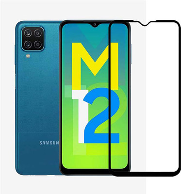 ASMANTIC Edge To Edge Tempered Glass for Samsung Galaxy M12(Pack of 1)