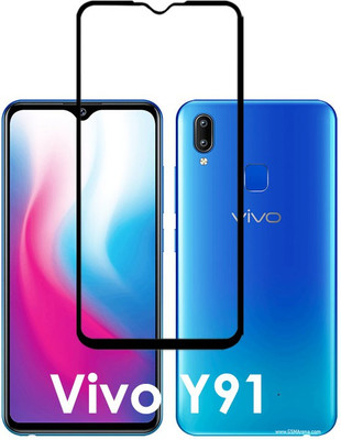 ASMANTIC Edge To Edge Tempered Glass for Vivo Y91(Pack of 1)