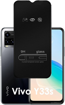 ASMANTIC Edge To Edge Tempered Glass for Vivo Y33s(Pack of 1)