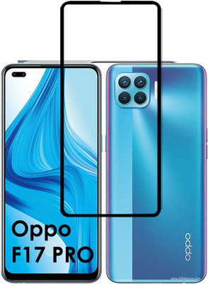 ASMANTIC Edge To Edge Tempered Glass for Oppo F17 PRO(Pack of 1)