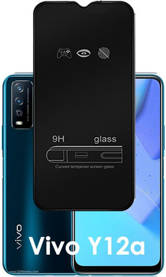 ASMANTIC Edge To Edge Tempered Glass for Vivo Y12a(Pack of 1)