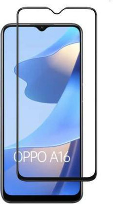 welldesign Edge To Edge Tempered Glass for OPPO A16(Pack of 1)