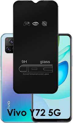 LILLIPUT Edge To Edge Tempered Glass for Vivo Y72 5G(Pack of 1)