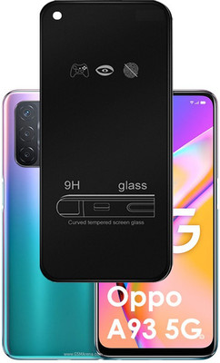 ASMANTIC Edge To Edge Tempered Glass for Oppo A93 5G(Pack of 1)