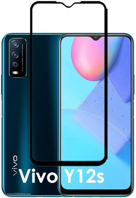 ASMANTIC Edge To Edge Tempered Glass for Vivo Y12s 2021(Pack of 1)