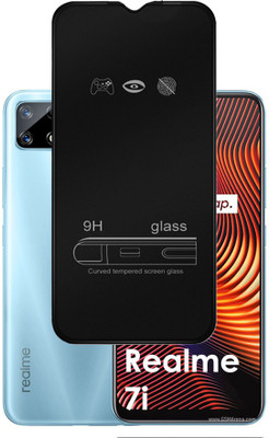 ASMANTIC Edge To Edge Tempered Glass for Realme 7i(Pack of 1)
