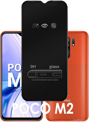 LILLIPUT Edge To Edge Tempered Glass for Poco M2(Pack of 1)