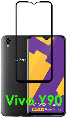 ASMANTIC Edge To Edge Tempered Glass for Vivo Y90(Pack of 1)