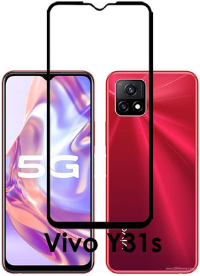 INSTYLE Edge To Edge Tempered Glass for Vivo Y31s(Pack of 1)
