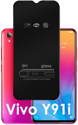 LILLIPUT Edge To Edge Tempered Glass for Vivo Y91i(Pack of 1)