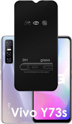 ASMANTIC Edge To Edge Tempered Glass for Vivo Y73s(Pack of 1)