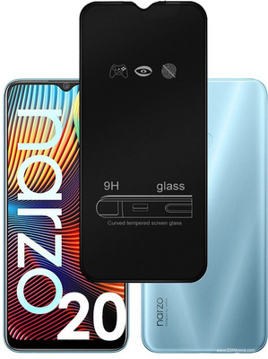 LILLIPUT Edge To Edge Tempered Glass for Realme Narzo 20(Pack of 1)