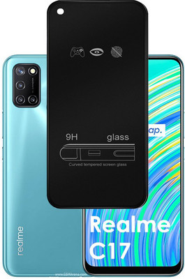 ASMANTIC Edge To Edge Tempered Glass for Realme C17(Pack of 1)