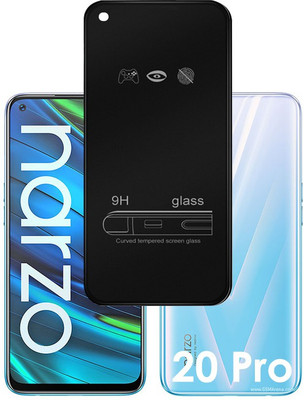ASMANTIC Edge To Edge Tempered Glass for Realme Narzo 20 PRO(Pack of 1)