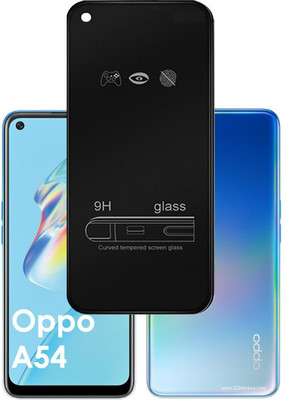 ASMANTIC Edge To Edge Tempered Glass for Oppo A54 4G(Pack of 1)