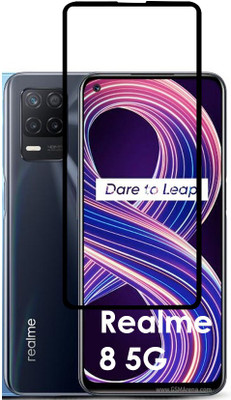 ASMANTIC Edge To Edge Tempered Glass for Realme 8 5G(Pack of 1)