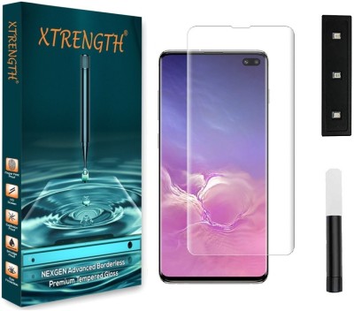 XTRENGTH Edge To Edge Tempered Glass for Samsung Galaxy S10 Plus(Pack of 1)