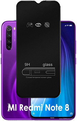ASMANTIC Edge To Edge Tempered Glass for Mi Redmi Note 8(Pack of 1)