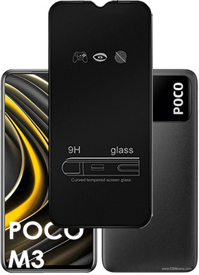 LILLIPUT Edge To Edge Tempered Glass for Poco M3(Pack of 1)