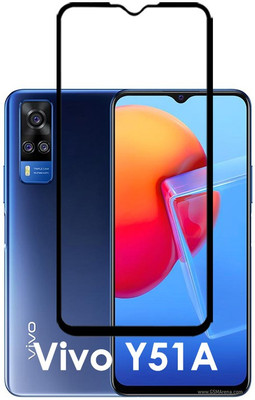 ASMANTIC Edge To Edge Tempered Glass for Vivo Y51a(Pack of 1)