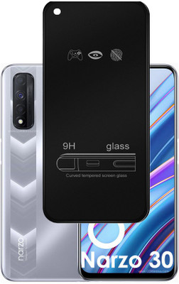 INSTYLE Edge To Edge Tempered Glass for Realme Narzo 30(Pack of 1)
