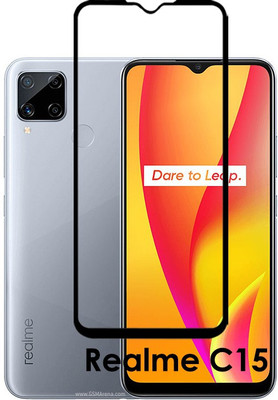 LILLIPUT Edge To Edge Tempered Glass for Realme C15(Pack of 1)