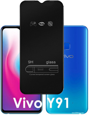 LILLIPUT Edge To Edge Tempered Glass for Vivo Y91(Pack of 1)