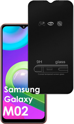 ASMANTIC Edge To Edge Tempered Glass for Samsung Galaxy M02(Pack of 1)