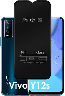 ASMANTIC Edge To Edge Tempered Glass for Vivo Y12s 2021(Pack of 1)