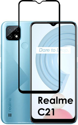 ASMANTIC Edge To Edge Tempered Glass for Realme C21(Pack of 1)