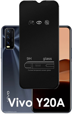 ASMANTIC Edge To Edge Tempered Glass for Vivo Y20a(Pack of 1)