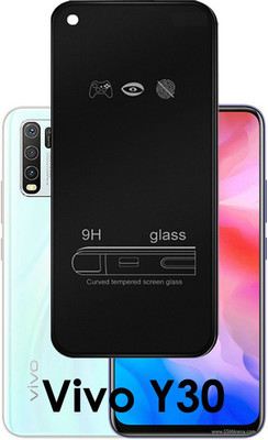 INSTYLE Edge To Edge Tempered Glass for Vivo Y30(Pack of 1)