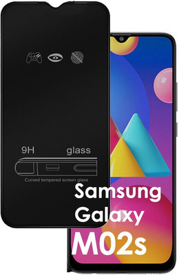 ASMANTIC Edge To Edge Tempered Glass for Samsung Galaxy M02s(Pack of 1)