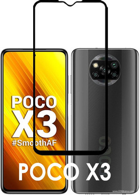 ASMANTIC Edge To Edge Tempered Glass for Poco X3(Pack of 1)