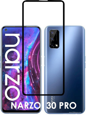 INSTYLE Edge To Edge Tempered Glass for Realme Narzo 30 PRO(Pack of 1)
