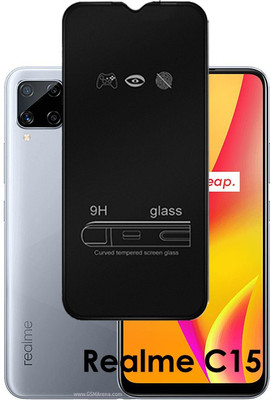 INSTYLE Edge To Edge Tempered Glass for Realme C15(Pack of 1)