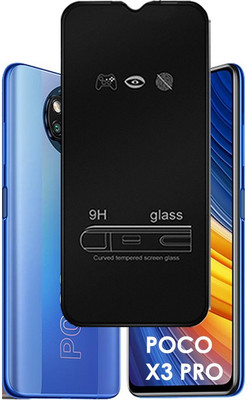 ASMANTIC Edge To Edge Tempered Glass for Poco X3 PRO(Pack of 1)