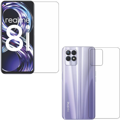 wooden craft Front and Back Screen Guard for Realme 8i {Flexible}, RMX3151, 8i(Pack of 2)